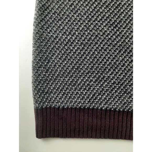 Nordstrom Mens Shop Men's Purple Multicolor Knit Wool Cashmere Blend Sweater XXL - Picture 6 of 6